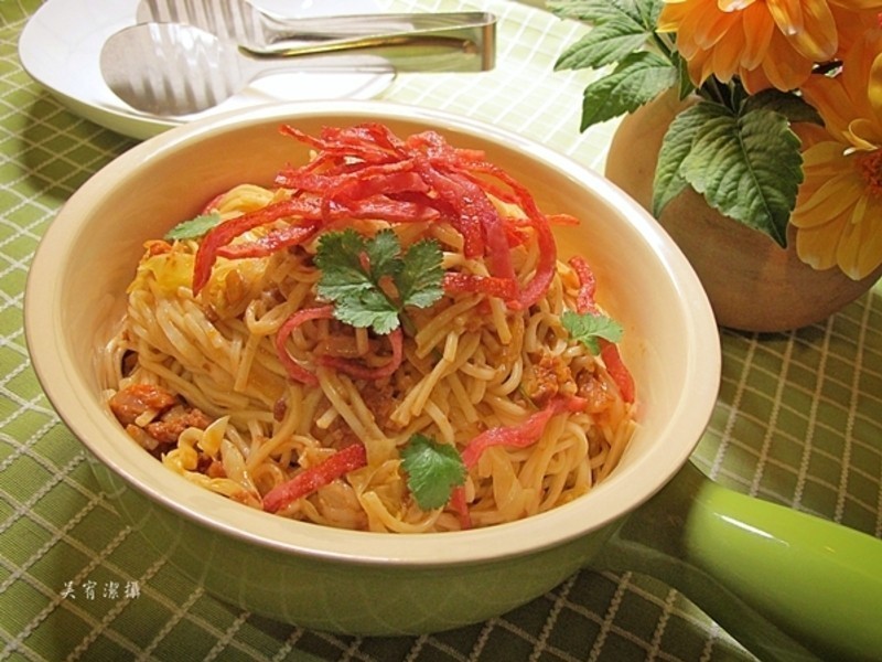 辣味肉酱干拌面的做法