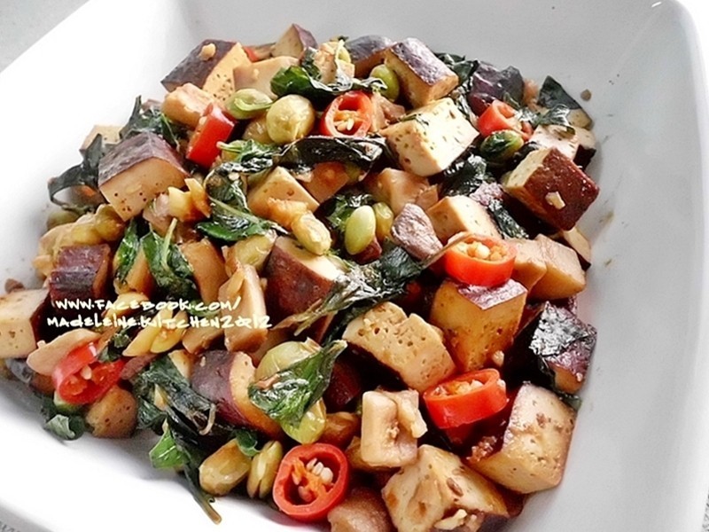 塔香豆干杏鲍菇的做法