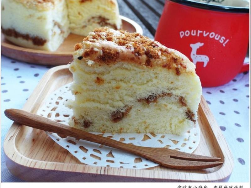 烫面法戚风肉松蛋糕的做法