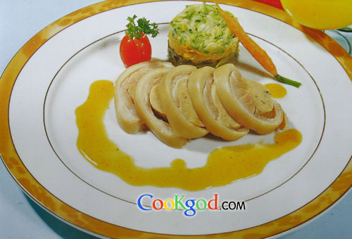 水煮乳猪卷的做法