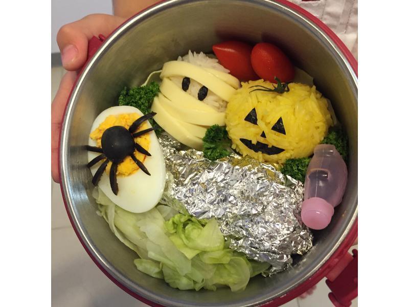 造型便当之“蜘蛛蛋”~by爱丽儿亲子便当的做法