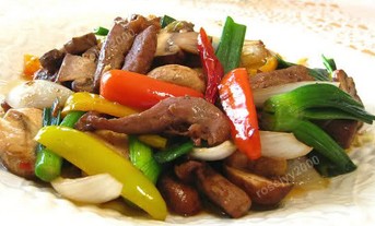 墨西哥彩椒蘑菇炒牛柳的做法