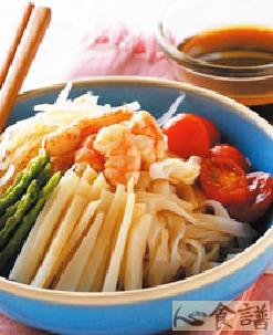 五彩粄条的做法