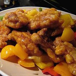 三色甜酸菠萝鸡的做法