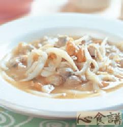 味噌煮吻仔鱼蚬肉的做法