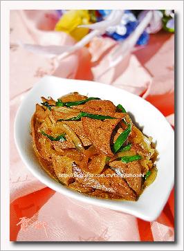 洋葱炒肝片的做法