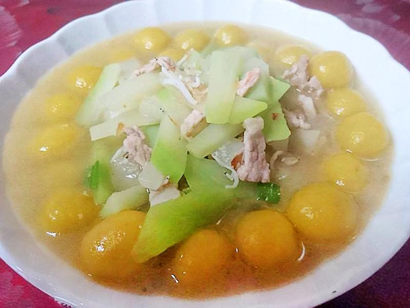 瓠瓜地瓜汤圆的做法