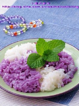 双色糯米饭的做法