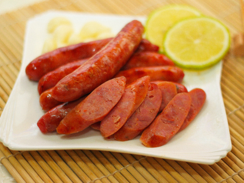 干煎黄金泡菜香肠的做法