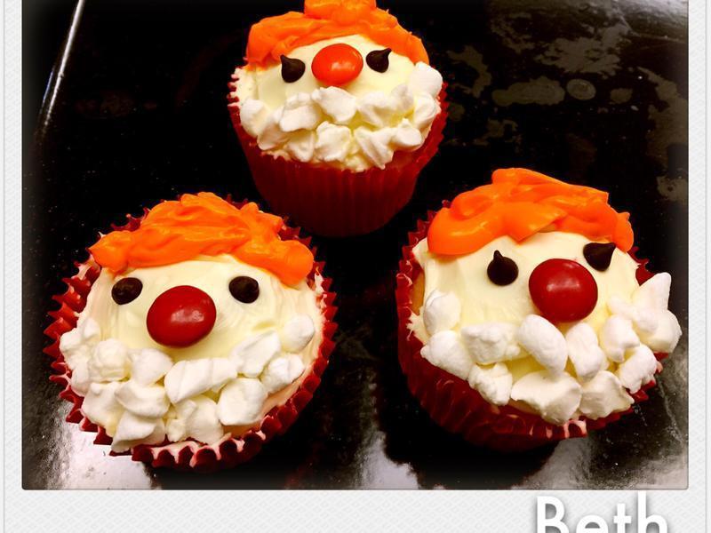 圣诞老公公杯子蛋糕的做法