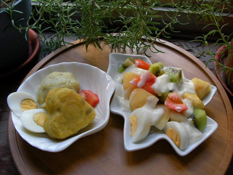 双薯水果优格Brunch的做法