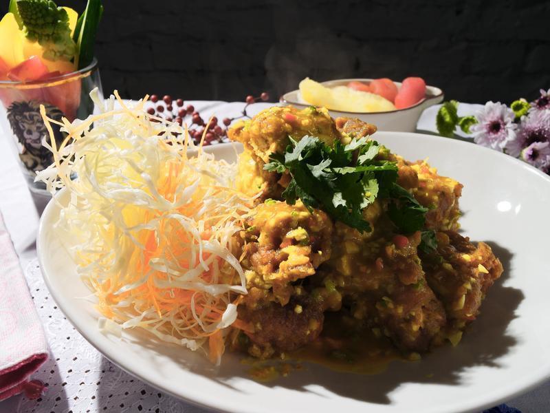 脆皮咖哩鸡的做法