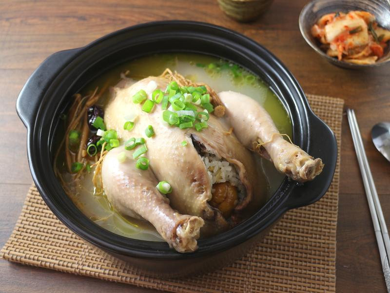 韩式人参鸡汤锅的做法