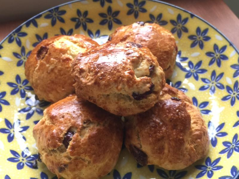 松香蔓越莓司康的做法