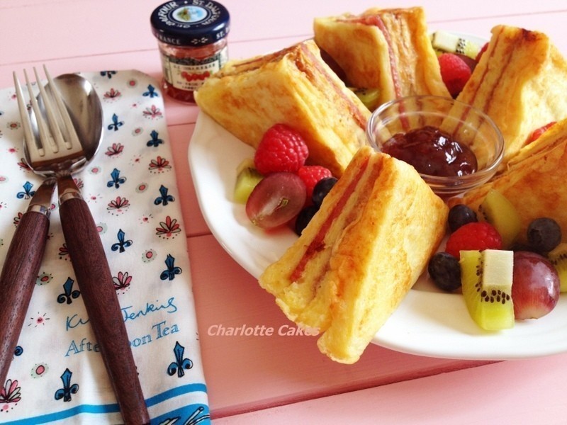 火腿果酱三明治的做法