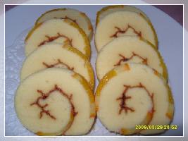 香橙戚风蛋糕卷的做法