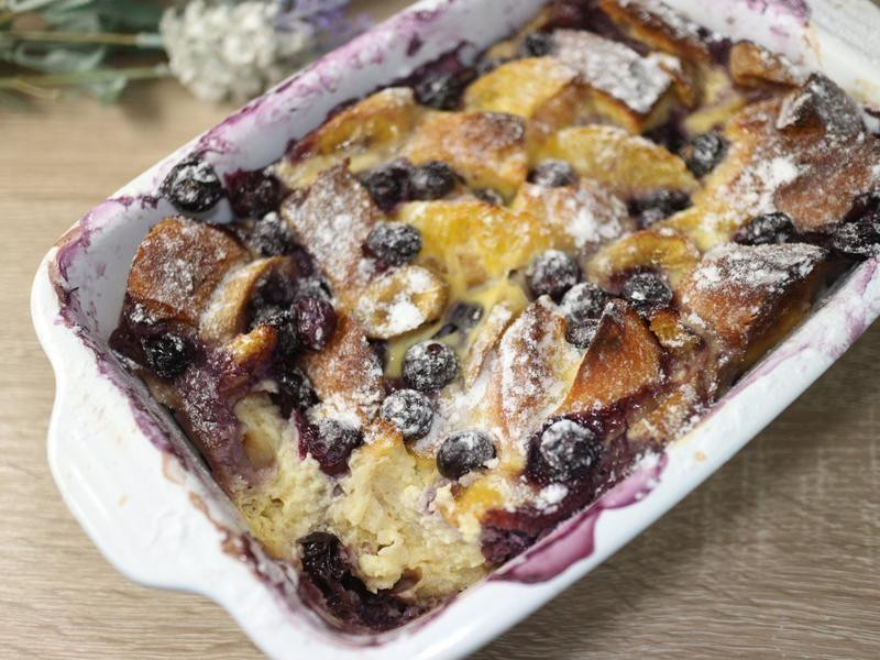 水果法式面包布丁的做法