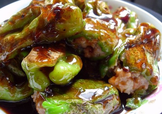 虎皮酿青椒的做法