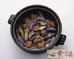 肉丸茄子煲的做法