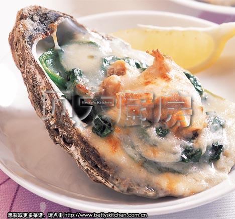 奶酪焗生蚝的做法