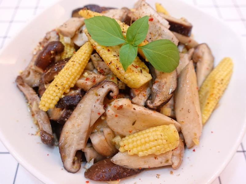 综合香草烤菇的做法