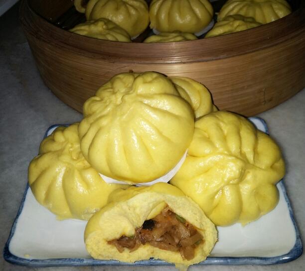 金瓜(南瓜)素包子的做法