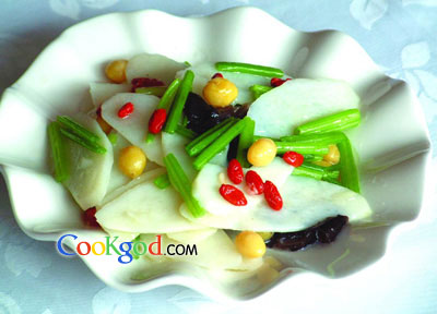 什锦炒淮山药的做法