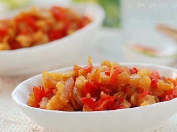 微辣的菜脯虾米的做法
