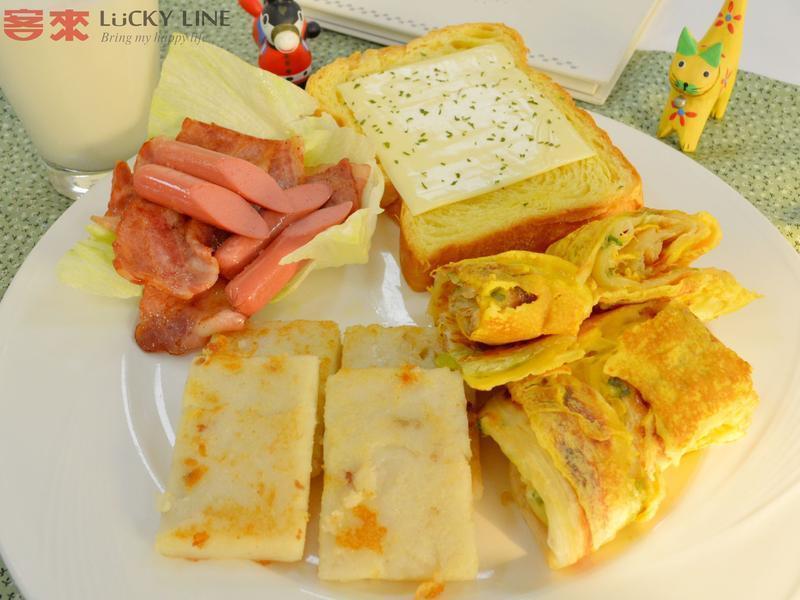 台式早餐拼盘的做法