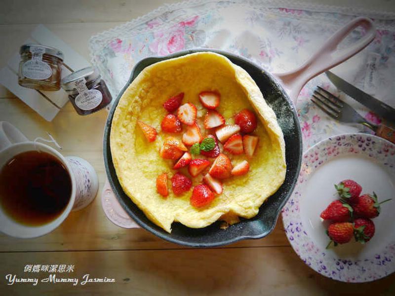?荷兰宝贝烤松饼?草莓复刻版的做法
