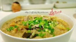 麻花绿茶瘦肉粥的做法