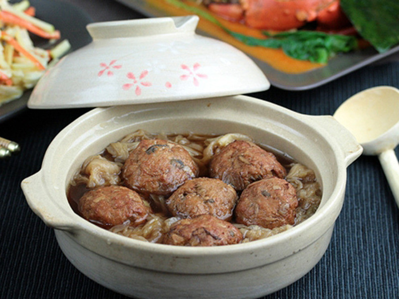 特浓绝色狮子头的做法