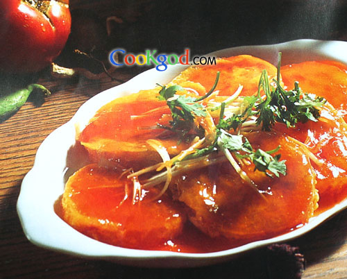 锅塌西红柿的做法