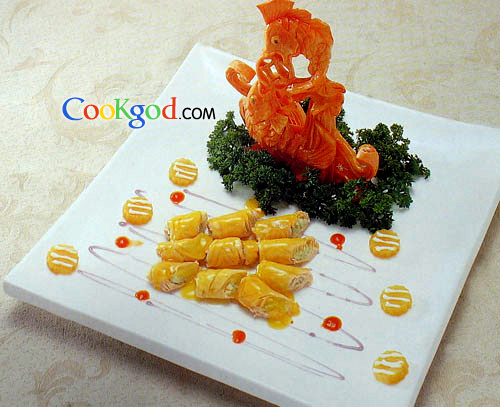 浪漫三文鱼卷的做法