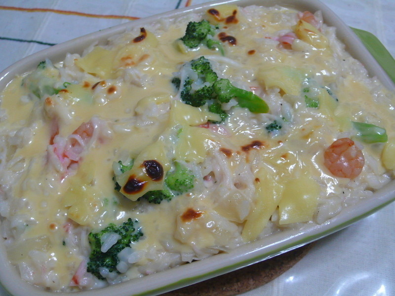 lanni 焗烤海鲜炖饭的做法