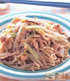 鸡丝烩伊面的做法