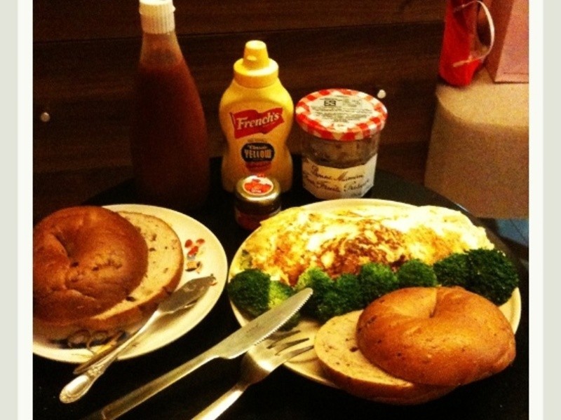 绿花椰起司omlete的做法