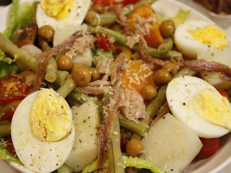 南法经典尼斯沙拉Ni?oise salad(简易版)的做法