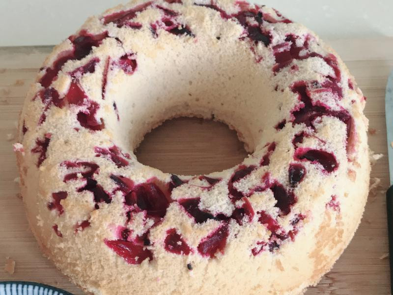 酒渍洛神花戚风蛋糕的做法