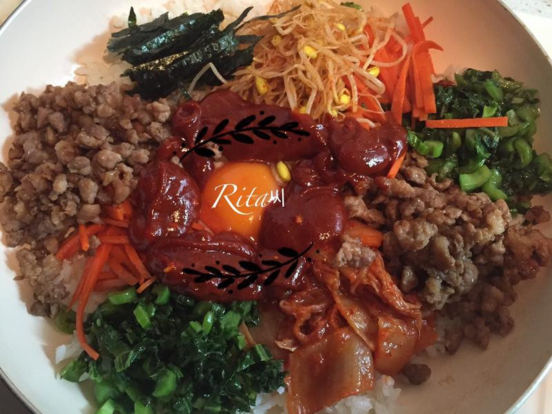 韩式平底锅拌饭的做法