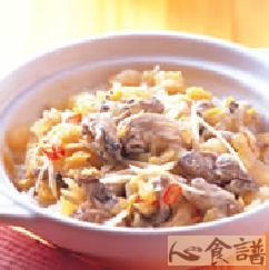 咸菜蚵仔煲饭的做法