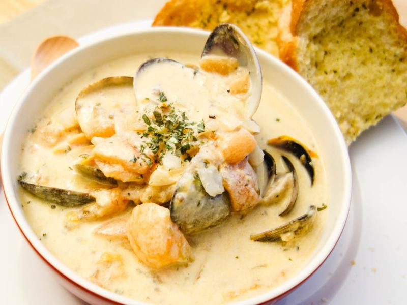 懒人版西式海鲜奶油浓汤的做法