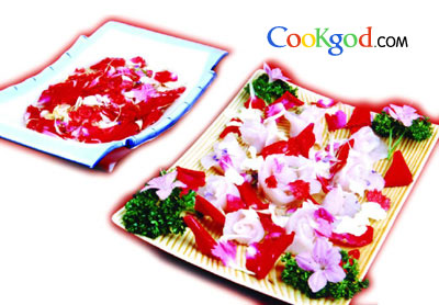 百花醉鱼片的做法