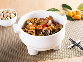 干贝冬菇栗薯煲的做法