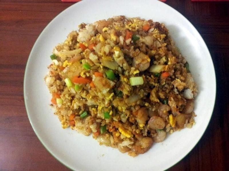 泰式肉松凤梨炒饭的做法