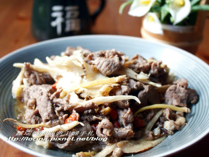 当归姜丝炒羊肉的做法