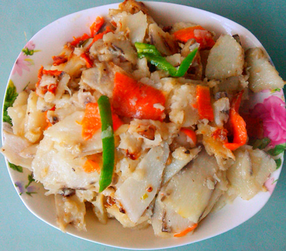 焖烧淮山---山药的做法