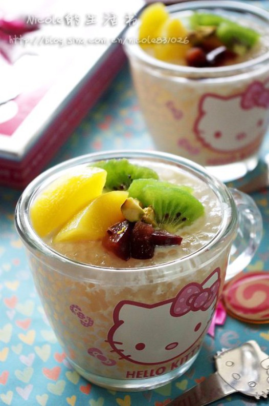 鲜果杯子西米露的做法