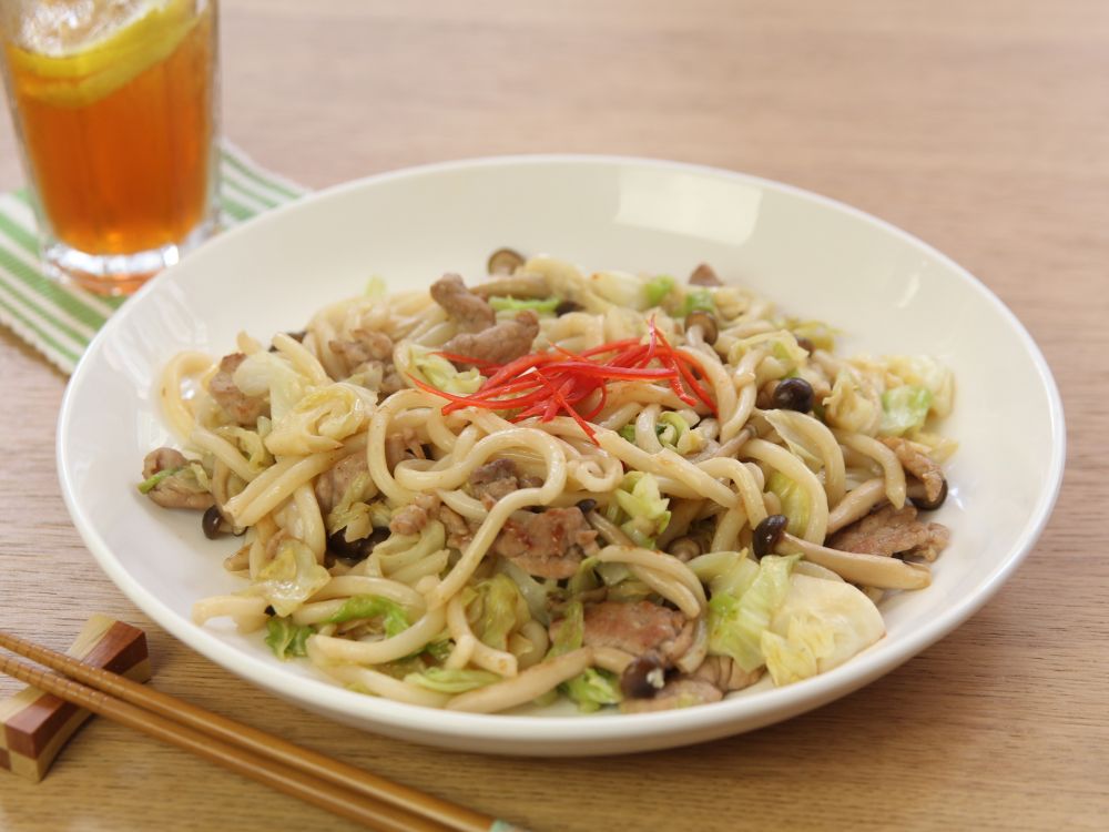 瘦身炒乌冬的做法