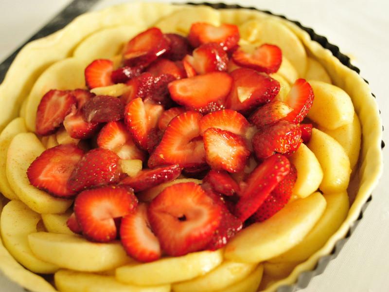 ����ƻ����ݮ�� | Holiday Strawberry Apple Pie������